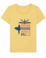 Padang Padang Beach Bali Tricou mânecă scurtă guler larg fitted Damă Expresser