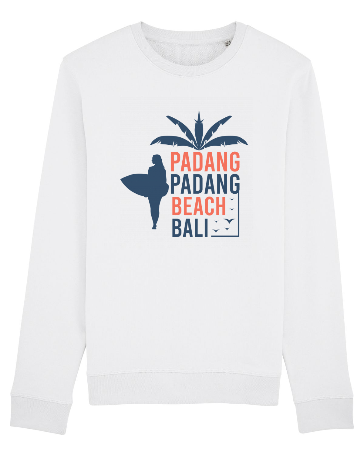 Bluză mânecă lungă Unisex Rise White