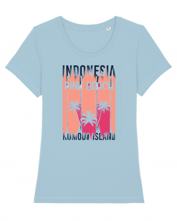 Pink Beach Indonesia Sky Blue
