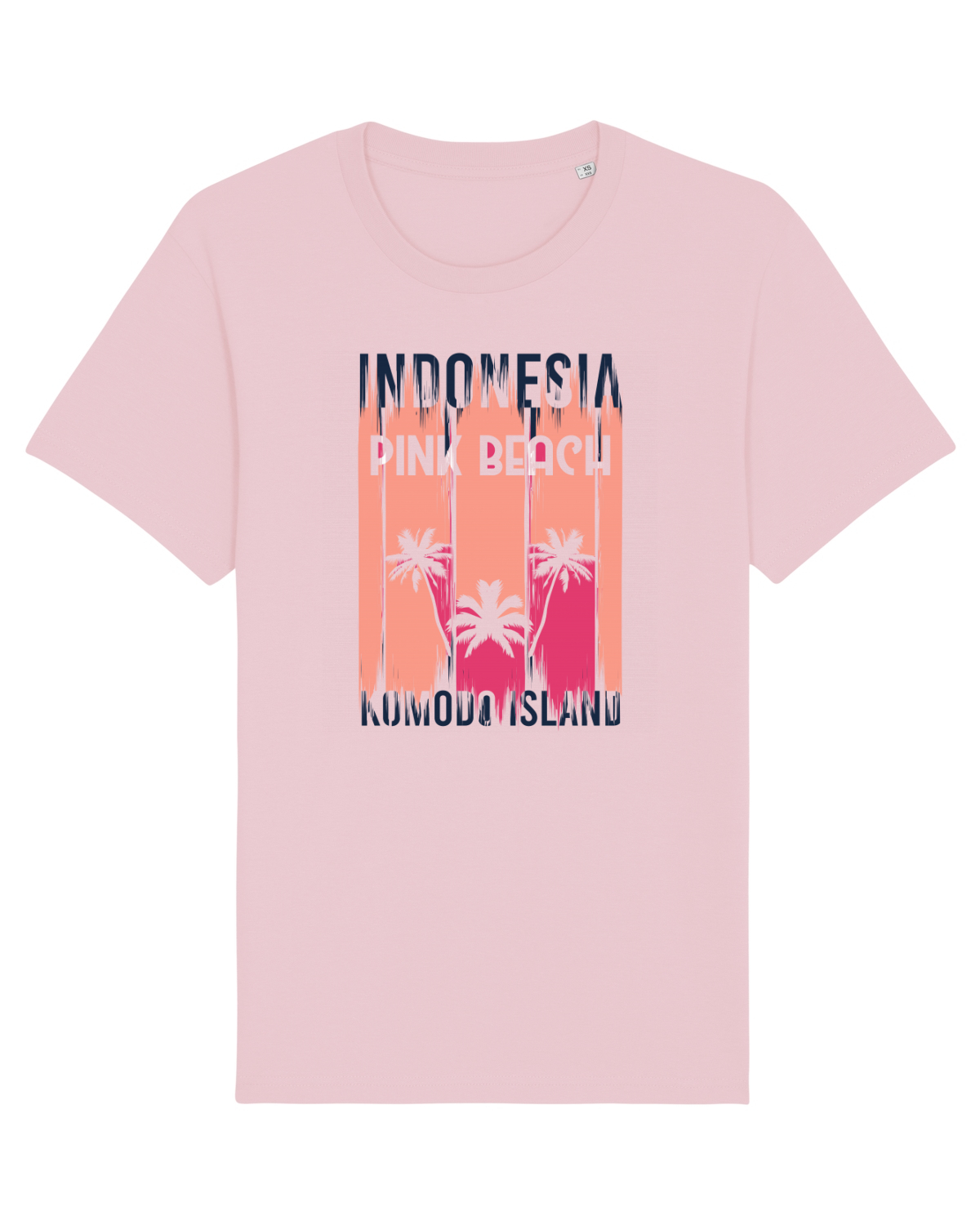 Tricou mânecă scurtă Unisex Rocker Cotton Pink