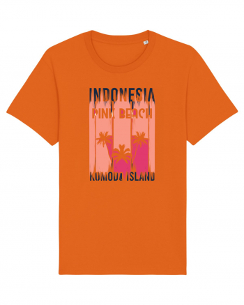 Pink Beach Indonesia Bright Orange