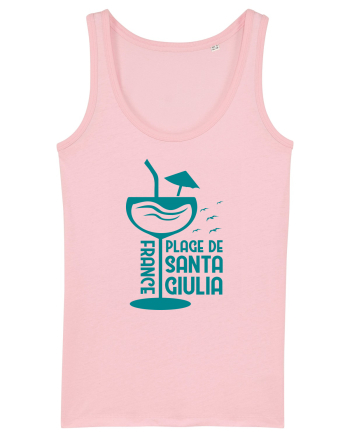 Plage de Santa Giulia France Cotton Pink