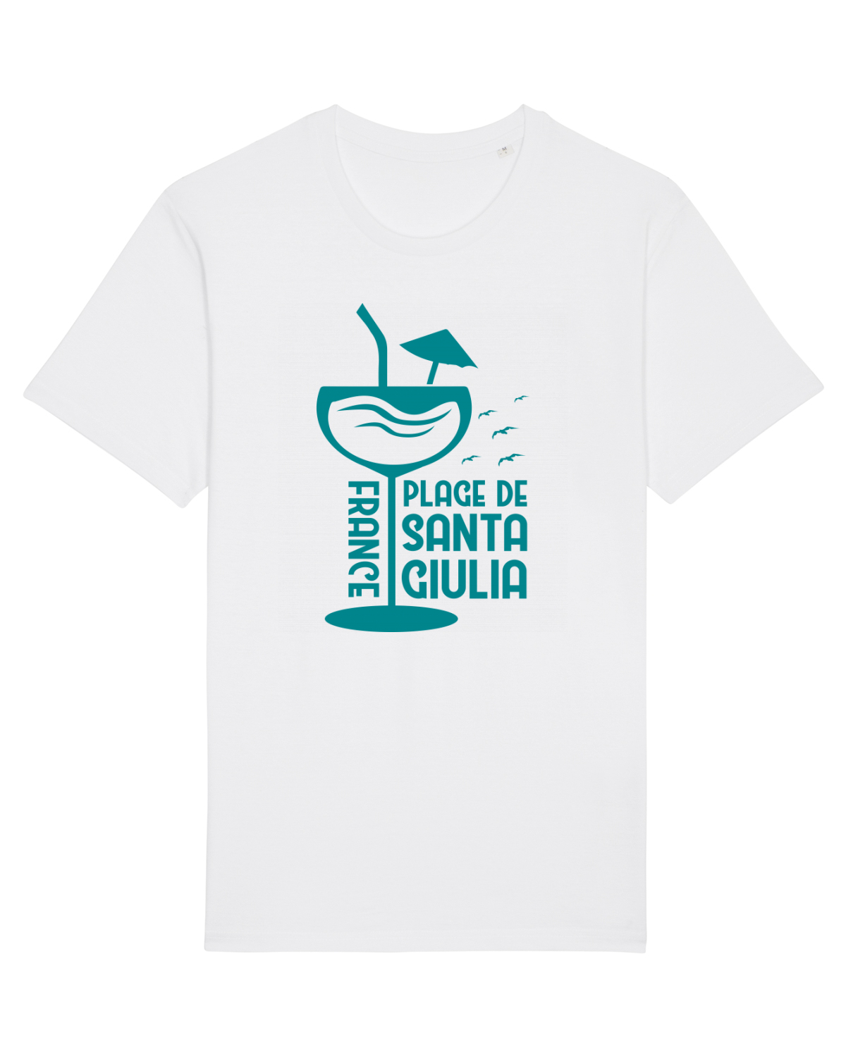 Tricou mânecă scurtă Unisex Rocker White