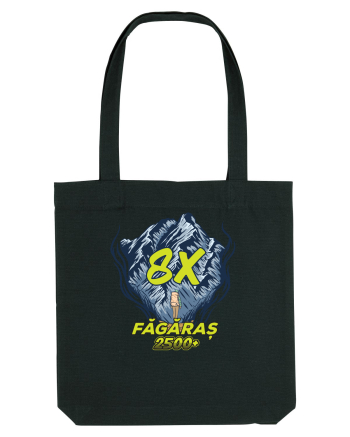 Pentru montaniarzi - Man vs mountain - Făgăraș 8x Black