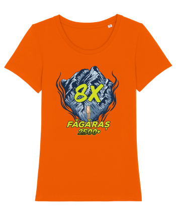 Pentru montaniarzi - Man vs mountain - Făgăraș 8x Bright Orange