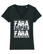 Pentru montaniarzi - Fără șerpași fără oxigen suplimentar Tricou mânecă scurtă guler V Damă Evoker