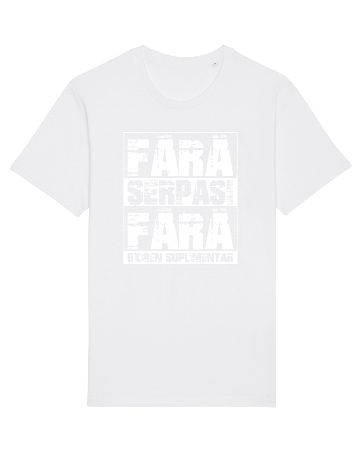 Tricou mânecă scurtă Unisex Rocker White