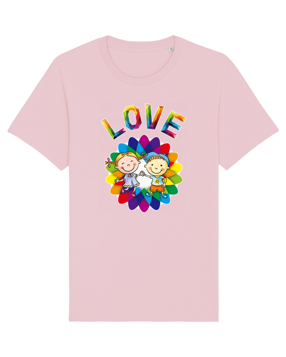 Tricou mânecă scurtă Unisex Rocker Cotton Pink