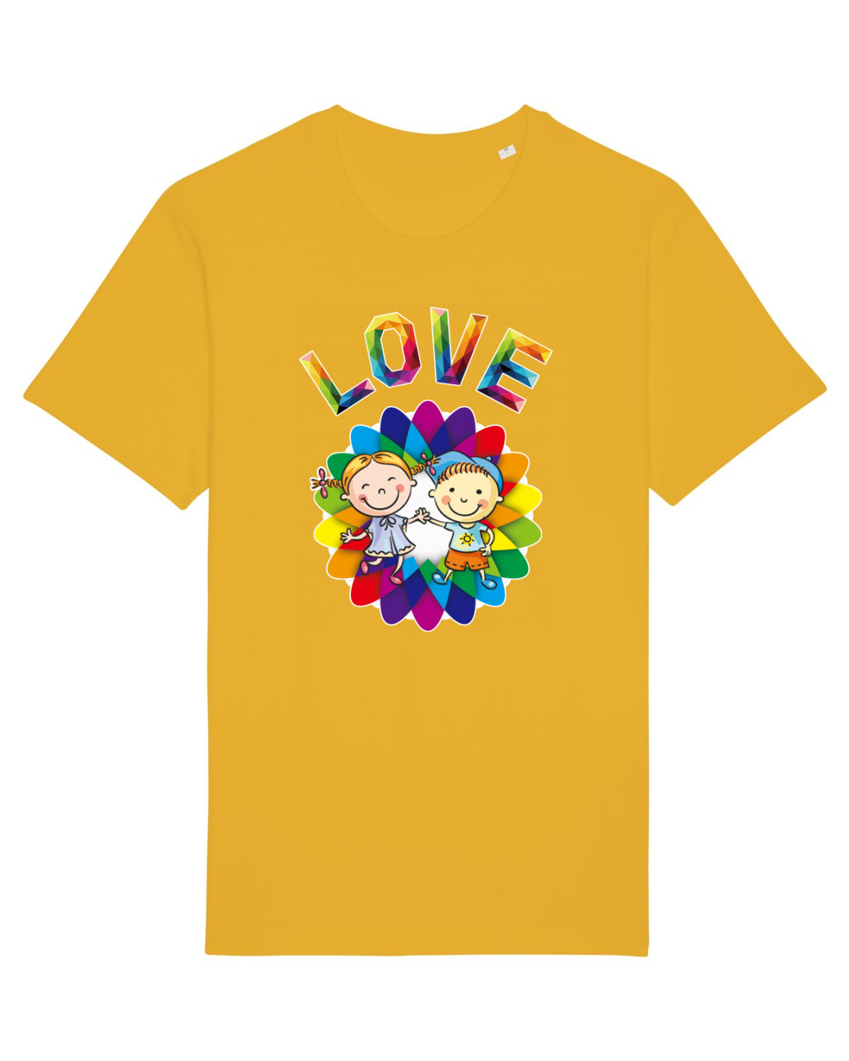 Tricou mânecă scurtă Unisex Rocker Spectra Yellow