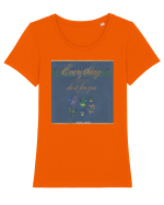 Do everything for you Tricou mânecă scurtă guler larg fitted Damă Expresser