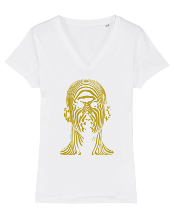 Shadow face, gold  White