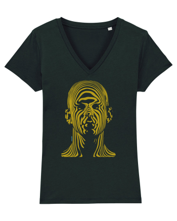 Shadow face, gold  Black
