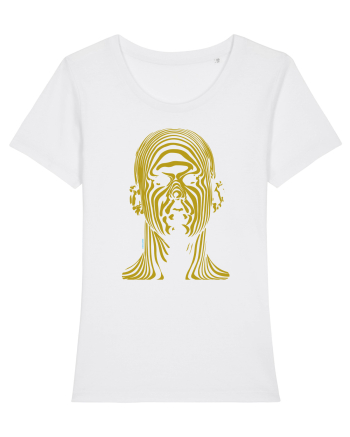 Shadow face, gold  White