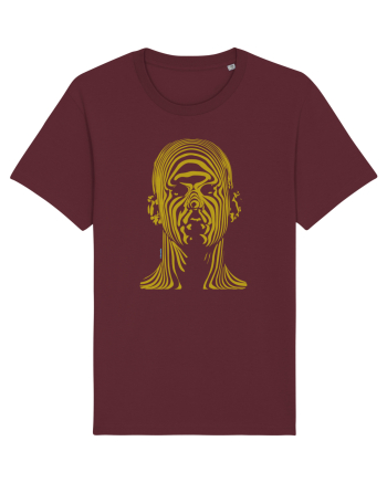 Shadow face, gold  Burgundy