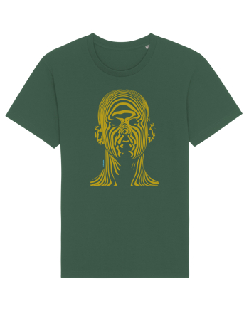 Shadow face, gold  Bottle Green