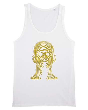 Shadow face, gold  White