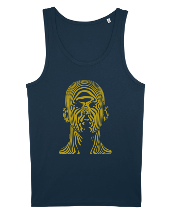 Shadow face, gold  Navy