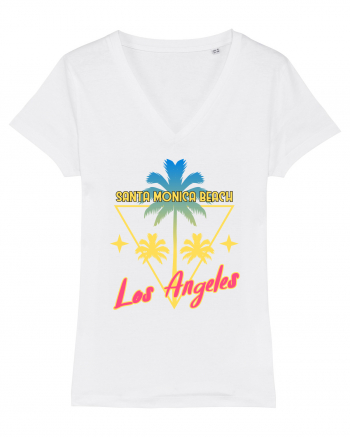 Santa Monica Beach Los Angeles White