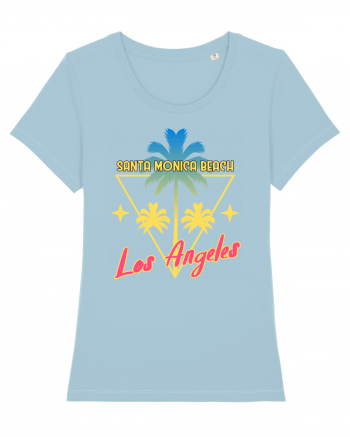 Santa Monica Beach Los Angeles Sky Blue