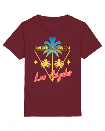 Santa Monica Beach Los Angeles Burgundy