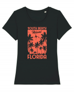 South Beach Miami Tricou mânecă scurtă guler larg fitted Damă Expresser