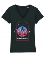 Summer Beach California Tricou mânecă scurtă guler V Damă Evoker