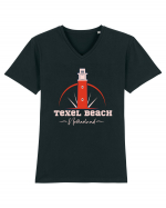 Texel Beach Netherland Tricou mânecă scurtă guler V Bărbat Presenter