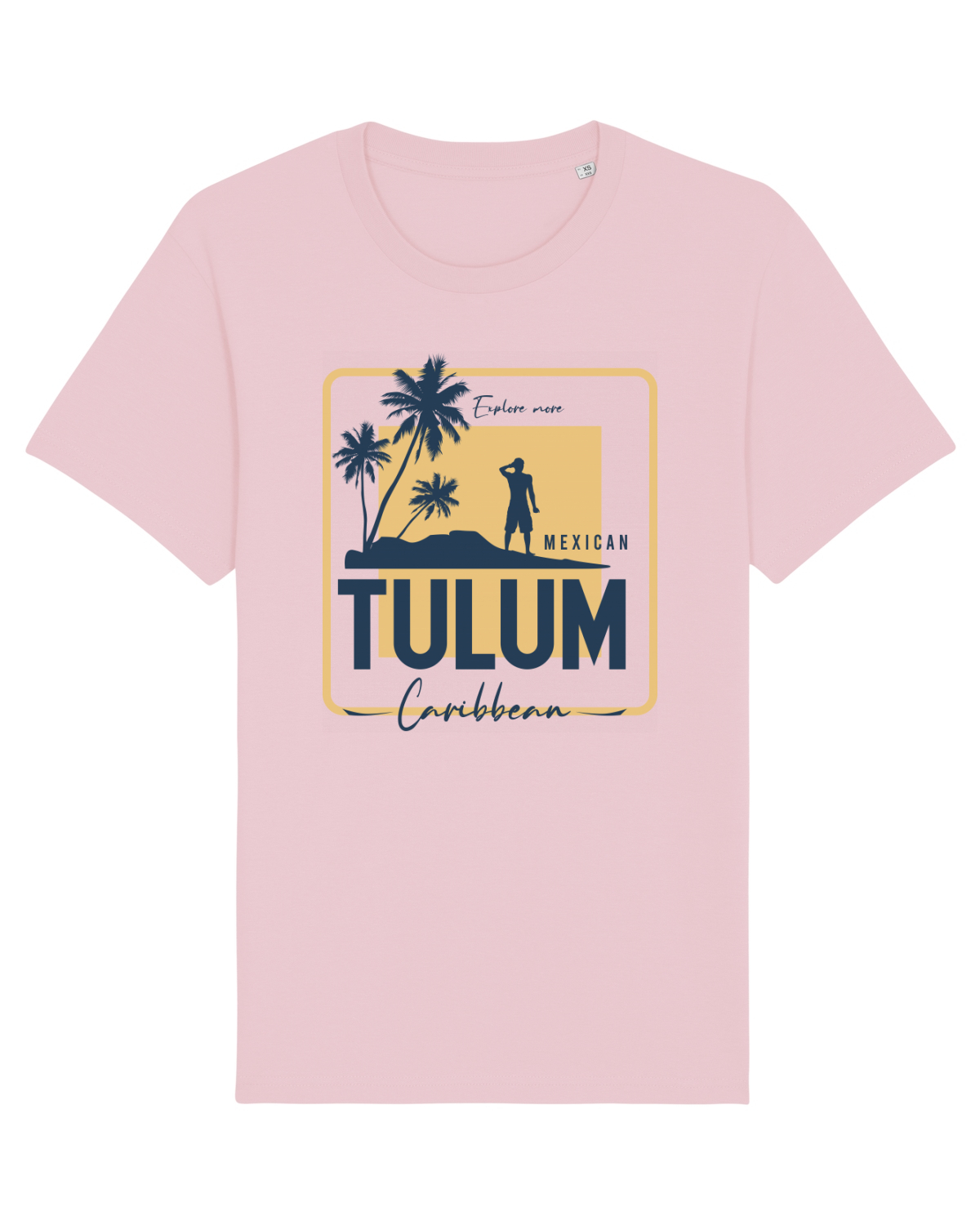 Tricou mânecă scurtă Unisex Rocker Cotton Pink