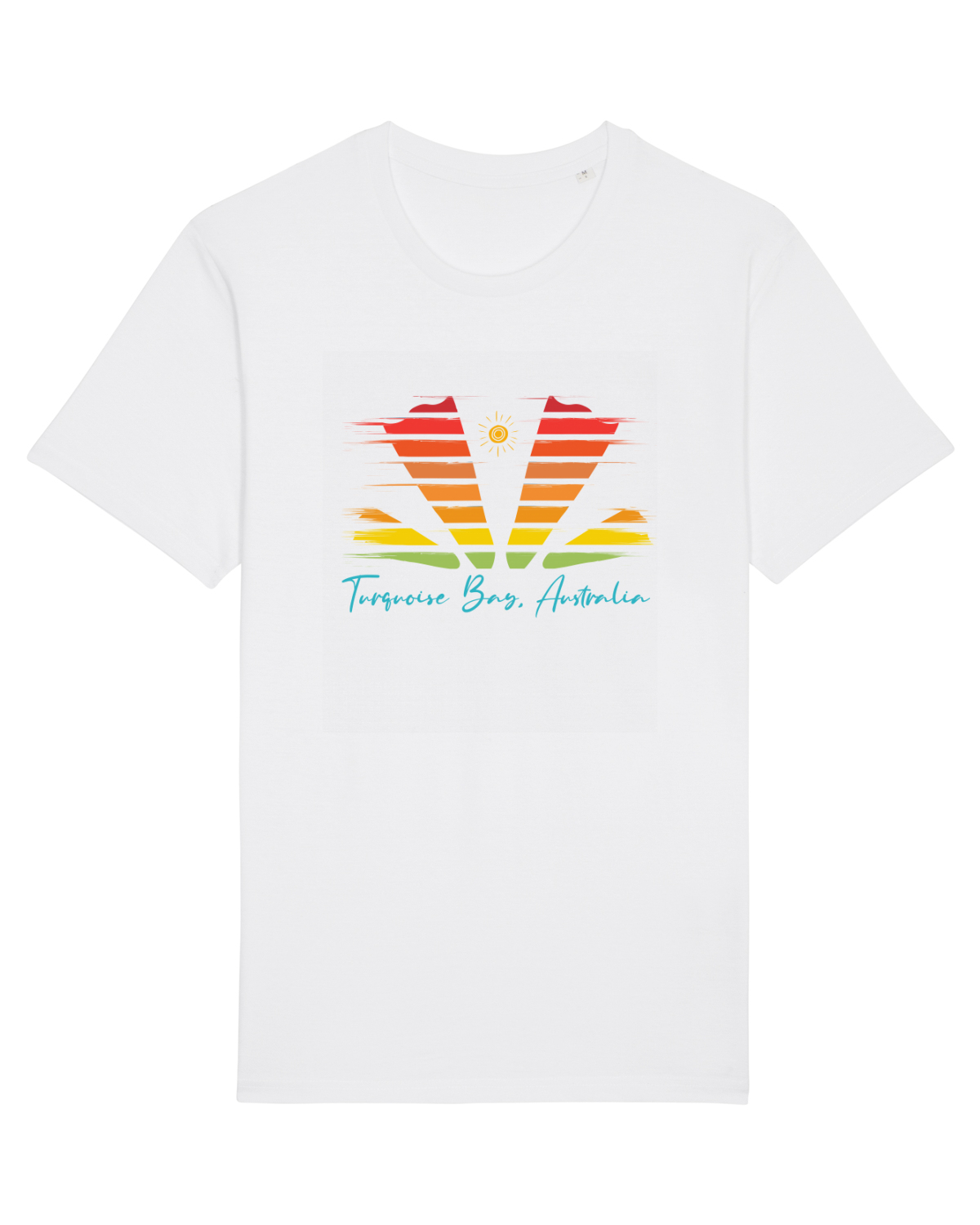 Tricou mânecă scurtă Unisex Rocker White