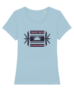 Twilight Beach Australia Tricou mânecă scurtă guler larg fitted Damă Expresser