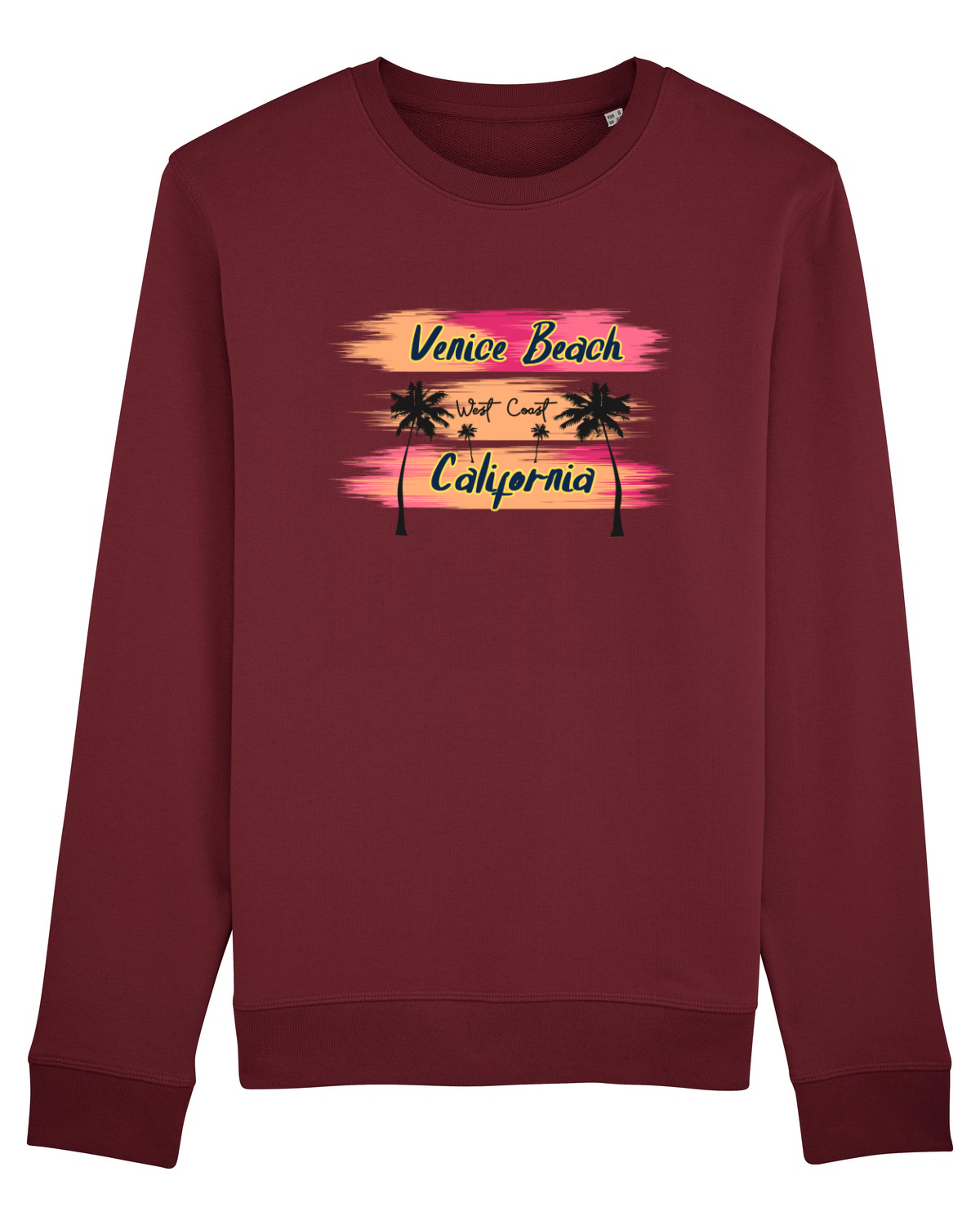 Bluză mânecă lungă Unisex Rise Burgundy