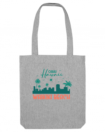 Waikiki Beach Oahu Heather Grey