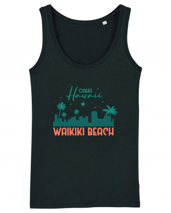 Waikiki Beach Oahu Black