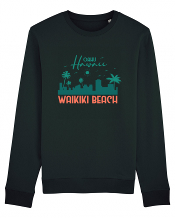 Waikiki Beach Oahu Black