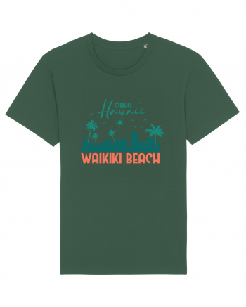 Waikiki Beach Oahu Bottle Green