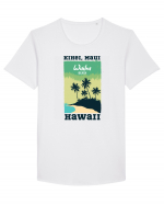 Wailea Beach Hawaii Tricou mânecă scurtă guler larg Bărbat Skater