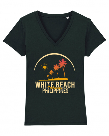 White Beach Philippines Black