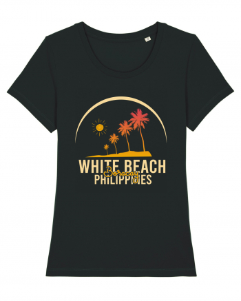 White Beach Philippines Black