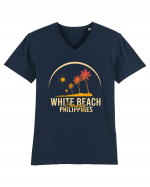 White Beach Philippines Tricou mânecă scurtă guler V Bărbat Presenter