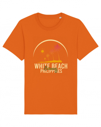 White Beach Philippines Bright Orange