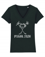 Pearl Jam 4 Tricou mânecă scurtă guler V Damă Evoker