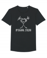 Pearl Jam 4 Tricou mânecă scurtă guler larg Bărbat Skater