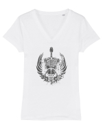 ROCK RULES 2 Tricou mânecă scurtă guler V Damă Evoker