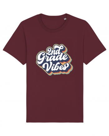 2nd Grade Vibes clasa a II-a Burgundy