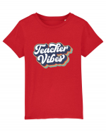 Teacher Vibes Tricou mânecă scurtă  Copii Mini Creator