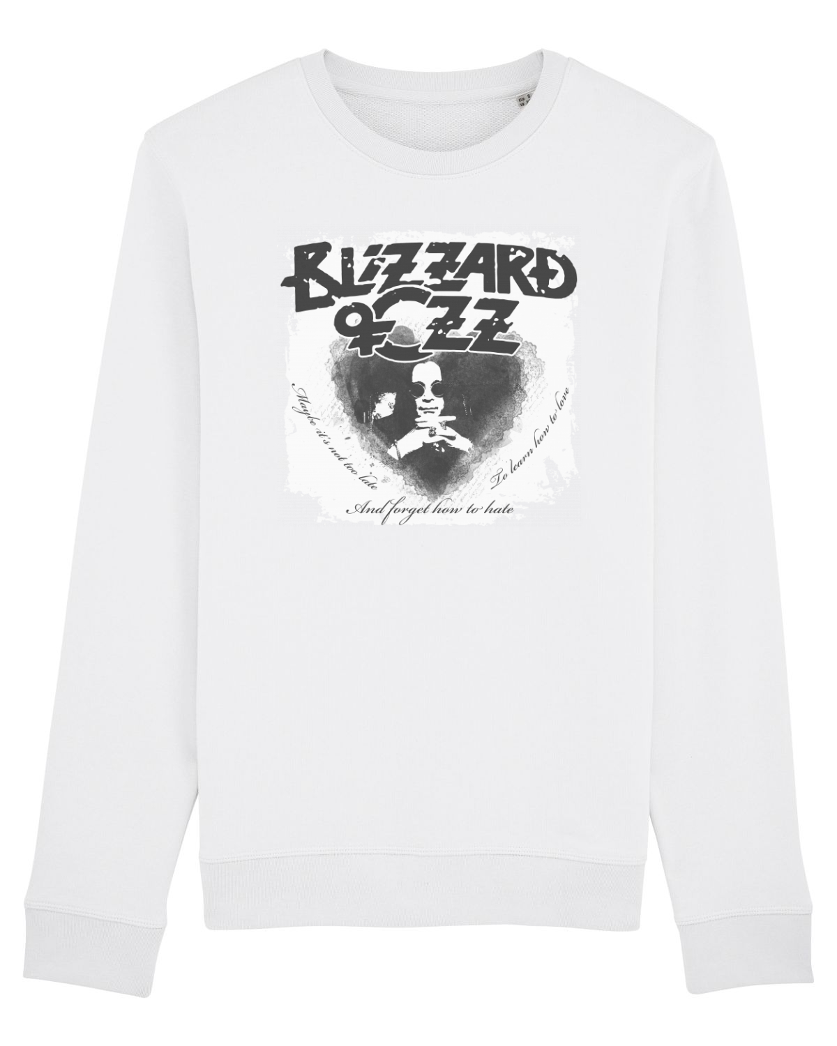 Bluză mânecă lungă Unisex Rise White