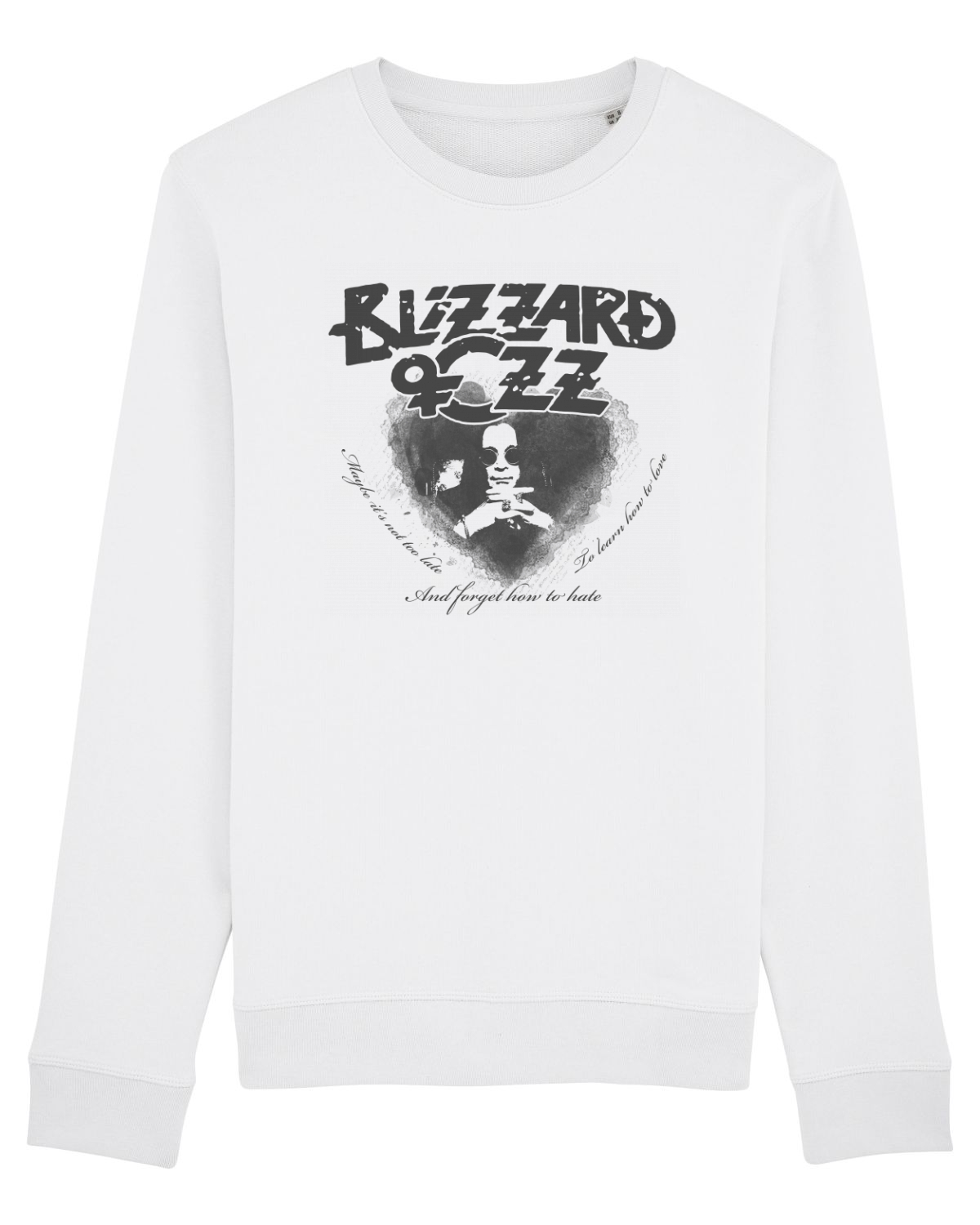 Bluză mânecă lungă Unisex Rise White