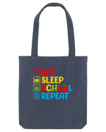 Eat Sleep School Repeat Sacoșă textilă