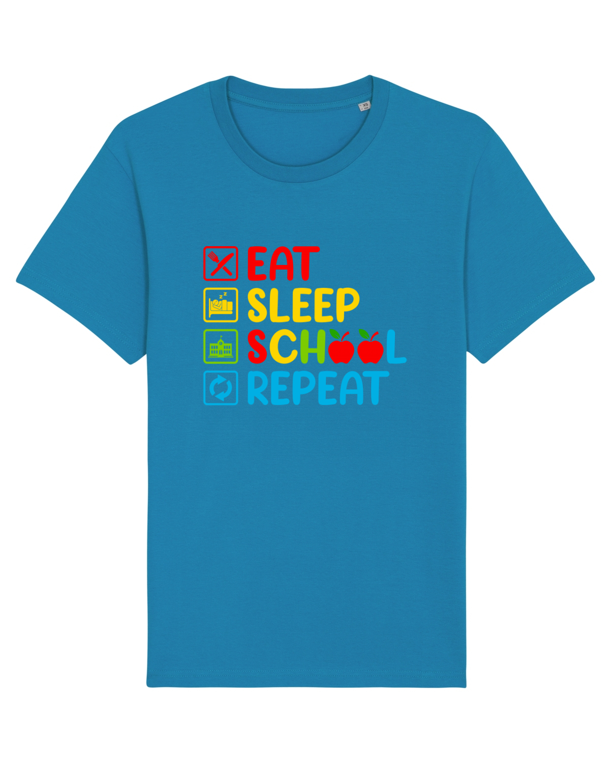 Tricou mânecă scurtă Unisex Rocker Azur
