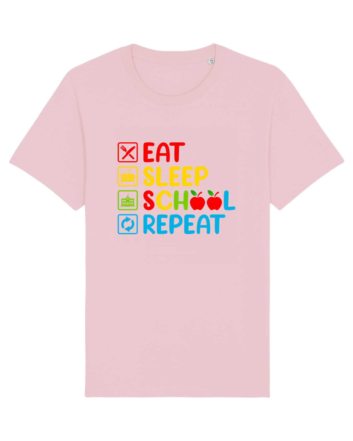 Tricou mânecă scurtă Unisex Rocker Cotton Pink